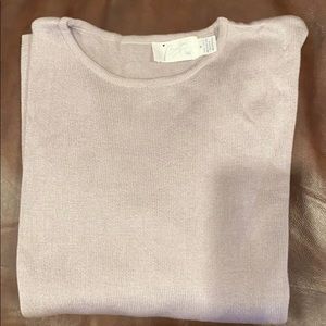 Silk lavender sweater